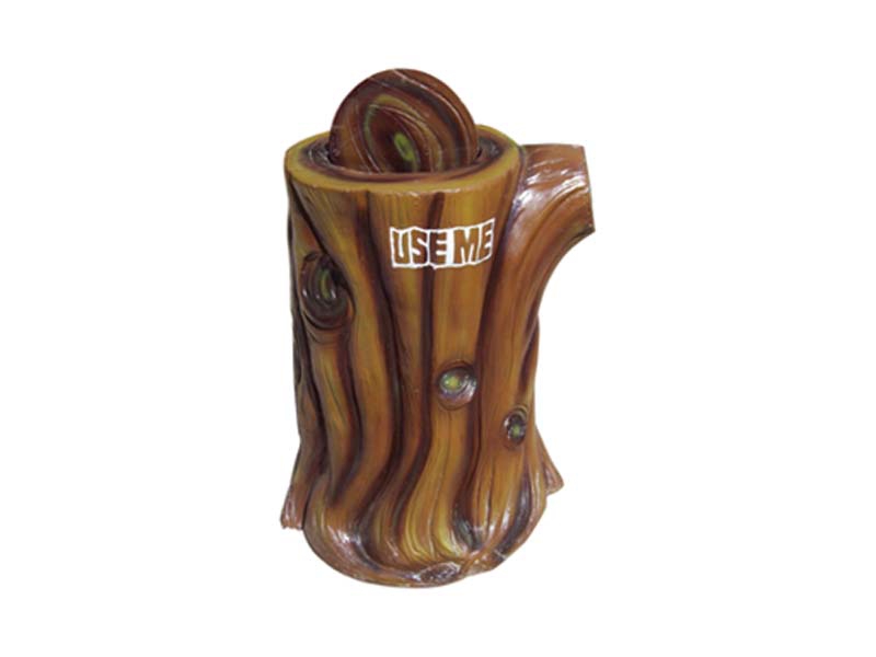 FRP DUSTBIN(TREE TRUNK)